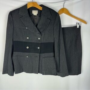 Zion Black Blazer & Skirt
